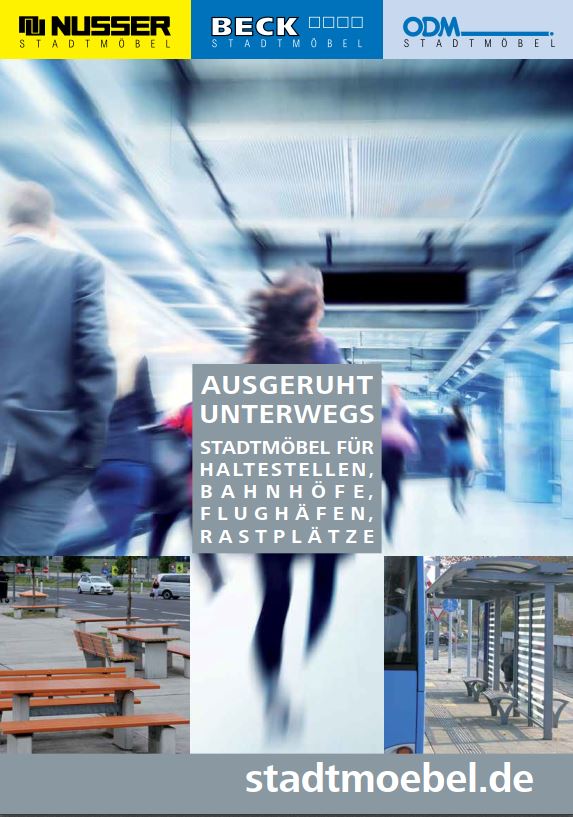 Brochure for outfitting public transportation stops and other public waiting areas